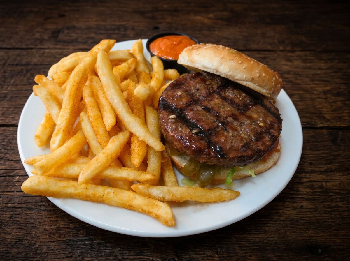 Tuesday special — Beef Burger Combo